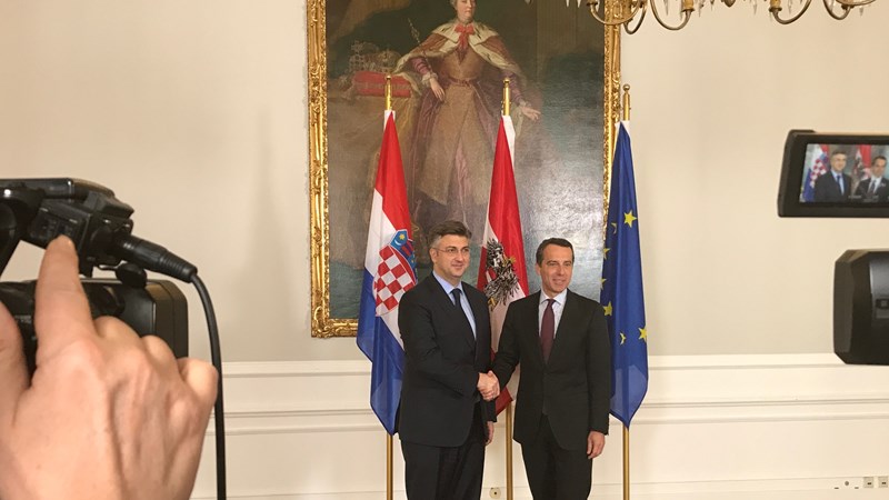 Predsjednik Vlade Plenković u Beču: Visok stupanj suglasja s Austrijom o bilateralnim i međunarodnim pitanjima